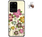 Tumundosmartphone Funda Gel Tpu para Samsung Galaxy S20 Ultra diseño Primavera En Flor Dibujos