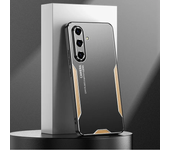 Shock Proof Case for Samsung Galaxy A55 35 25 15 05 52 51 4G 5G S24 23 22 21 20 Plus Ultra FE Brushed Metal Aluminum Armor Cover