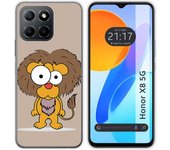 Funda Silicona para Huawei Honor X8 5G diseño Leon Dibujos