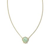 Collar de concha en oro, joyería de concha para mujer, collar de concha bañado en oro de 18 quilates, collar de concha con borde dorado, exquisito colgante de concha de cobre (blanco)