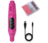 Torno para Uñas Eléctrico Euroxanty | Set de Manicura y Pedicura Profesional | Batería y 6 Cabezales