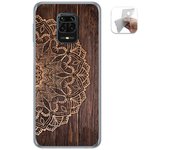 Tumundosmartphone Funda Gel Tpu para Xiaomi Redmi Note 9S / Note 9 Pro diseño Madera 06 Dibujos