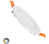 Ledkia Placa LED 6W Circular SwitchCCT Corte Ø 110 mm Compatible con Mando RF V2 Seleccionable (Cálido-Neutro-Frío)