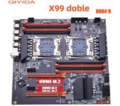 QIYIDA X99 Dual Motherboard X99 C612 Chip Supports LGA 2011-3 CPU DDR4 RAM NVME NGFF M.2 USB3.0 SATA3.0 PCI16X