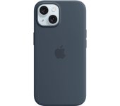 Funda de silicona Apple iPhone 15 Plus con MagSafe - Azul tormenta