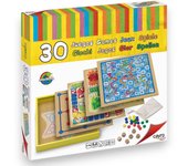 Cayro 30 Juegos Reunidos de Madera con Tableros Reversibles + Caja de Madera – Juegos de Mesa Educativos para Niños y Adultos