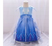 Elsa Party Costume for Baby Girl Carnival Cosplay Halloween Anna Snow Queen Birthday Princess Girls Dress Wedding Kids Clothing