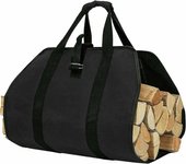 Bolsa de transporte de leña, Bolsa de lona para troncos de leña, Bolsa de transporte de troncos resistente al agua, Accesorios para senderos