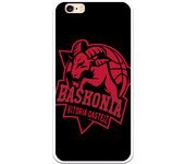 Funda original compatible con iPhone 6 - 6S - Baskonia escudo rojo fondo negro