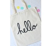 Bolsa algodón totebag verano hello Decomac