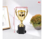1Pcs Reward Carnival Competition Party Prize Favors Mini Plastic Award Trophy Children Winner Gold Trophies Toys For Kids