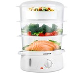 AIGOSTAR Vaporera -Temporizador Hasta 60 Minutos. 3 Recipientes Independientes (Capacidad Total 9l).