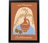 Nacnic Vajilla De Otoño Lamina - Cuadros Decorativos Estéticos