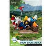 Disney diorama pvc d-stage campsite series goofy & donald duck 10 cm