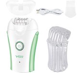 Original VGR 3-In-1 Ladies Epilator, Electric Shaver, Leg Body Hair Removal, Wet Dry Lady's Bikini Trimmer, Facial Epilator