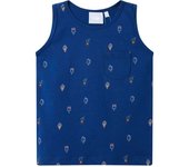 Camiseta Sin Mangas Infantil Azul Dark 140