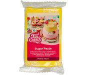 Funcakes Fondant Amarillo 250g - Ideal para Decoraciones de Pasteles
