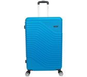 Maleta barata grande Benzi BZ5747 Azul de  76 x 47 x 27 muy ligera 3,8 kg. 4 ruedas dobles giratorias 360º. Cerradura de combinación. Excelente relación calidad-precio. (Azul)