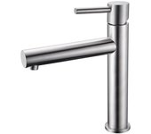 Imex Moscú BDK034-3 grifo monomando alto para lavabo de acero inoxidable