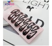 10 PCS New Cartoon Heart Type Metal Candy Color Girls Lovely Hairpins Hair Clip Kids Headwear Children Accessories Baby BB Clips