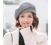 Gorro de Boina de Invierno para Mujer, gorro de vestir, gorro de Invierno