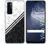 Funda Silicona para Vivo Y70 diseño Mármol 01 Dibujos