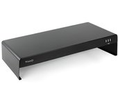 Tooq Soporte elevador monitor/portátil 3xUSB negro