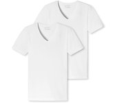 Pack de 2 Camisetas para Hombre SCHIESSER - Serie "95/5", Cuello en V, S-4XL 2PACK T-shirt