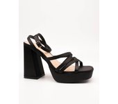 Sandalia Alma Blue V23BL1071 Satin Black de Mujer