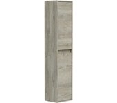 VS Venta-Stock Columna Devin 2p Color Alaska, 30 Cm (Ancho) X 26 Cm (Fondo) X 140 Cm (Alto) - Armario de Baño de Alta Calidad