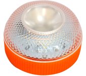 Luz de emergencia autónoma, señal preseñalización de peligro + linterna, activación automática, base imantada, luz amarillo auto, apta para coche y otros vehículos, 5 x 8,5 cm