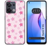 Funda Silicona para Oppo Reno 8 5G diseño Flores Dibujos