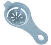 Separador de huevos, separador de yema y clara de huevo duradero, divisor de huevos, filtro de clara de huevo, herramienta separadora de huevos para hornear en la cocina (azul)