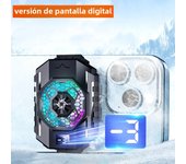 SL31 Mobile phone back clamp radiator TEC cooler with temperature display, cooling fan for iPhone Samsung Android phone games