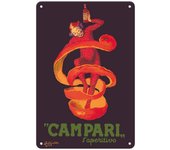 Campari Metal Tin Signs Martini Wall Decoration Plaque Vintage Art Poster Iron Painting for Man Cave Home Cafe Garden Club Bar