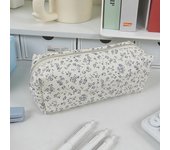 Cute Pencil Case/ Pouch,Pencil Bag/Case Holder Floral Pen Holder Cosmetic Makeup Bag for Women Fuzzy Plush Kpop Photocard Holder