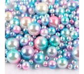 About 360pcs Random Mix 3-10mm No Hole ABS Pearl Bead For DIY Jewelry Making Nail Art  Decor Vase Filler Makeup Brush K0877