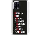 Funda compatible con Oppo A74 4G - Profesor Rojo Fondo Negro