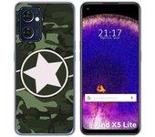 Funda Silicona para Oppo Find X5 Lite 5G diseño Camuflaje 01 Dibujos