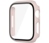 Glass+Case For Apple Watch 8 7 45mm 44mm 41mm 40mm PC Screen Protector Cover iwatch Series 3/4/5/6/SE/7/8 SmartWatch Accessories