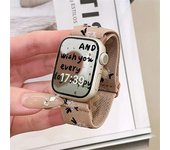 Retro Flower Strap For Apple Watch Band 49mm 40mm 44mm 45mm 41mm 38 42mm Elastic Nylon Band For iWatch Serie 3 4 5 6 SE 7 8