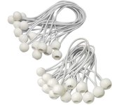 Bungee Cord, Bungee Cord, 30 Pieces Tarp Tensioner for Banner, Tarp, Gazebo, Tent, Curtain Extension Harness, Tarp Support (White-150mm and 200mm)