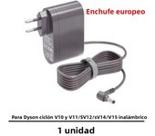 EU US Plug Power Adapter Suitable For Dyson V10 V11 V12 V15 SV12 SV16 SV20 Vacuum Cleaner Battery Charger Power Supply Part
