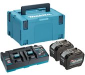 MAKITA 191Y97-1 Kit de baterías 40VMAX 8.0AH XGT BL4080Fx2 + DC40RB XGT Makpac