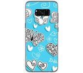 Tumundosmartphone Funda Gel Tpu para Samsung Galaxy S8 Diseño Mariposas Dibujos
