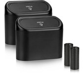 Cubo de basura para Coche con tapa, minicuba a prueba de fugas With 40 bolsas, contendor de basura para el hogar, the oficin, La Cocina y el dormitorio.