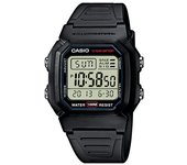 Reloj Digital Casio W-800H-1AVES para Hombre, Resistente Al Agua, con Luz LED, Cronómetro, Alarma Múltiple, Despertador, Calendario Automático y Formato 12/24 Horas