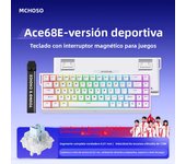 ACE60 MCHOSE ACE68 Magnetic Keyboard Mechanical Wired for Pro Gaming 0.01mm RapidTrigg 8000Hz SOCD/Rs 0.125ms 128K Sampling Rate