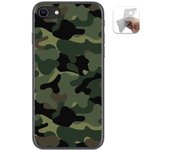 Tumundosmartphone Funda Gel Tpu para Iphone SE 2020 diseño Camuflaje Dibujos