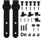 Sliding Barn Door Hardware Kit Smooth Quiet Super Mini Durable Easy Assemble Door Panel Accessories for Cabinet Window